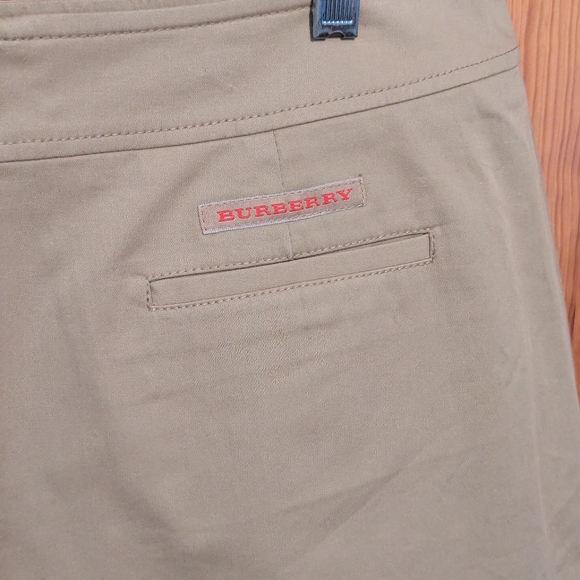 Burberry Golf Pleated Knee Length Skirt Sz 10 Khaki Tan Casual Athleisure Golf - Picture 6 of 15